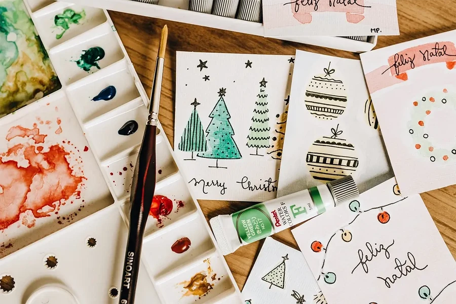 DIY Weihnachtskarten basteln