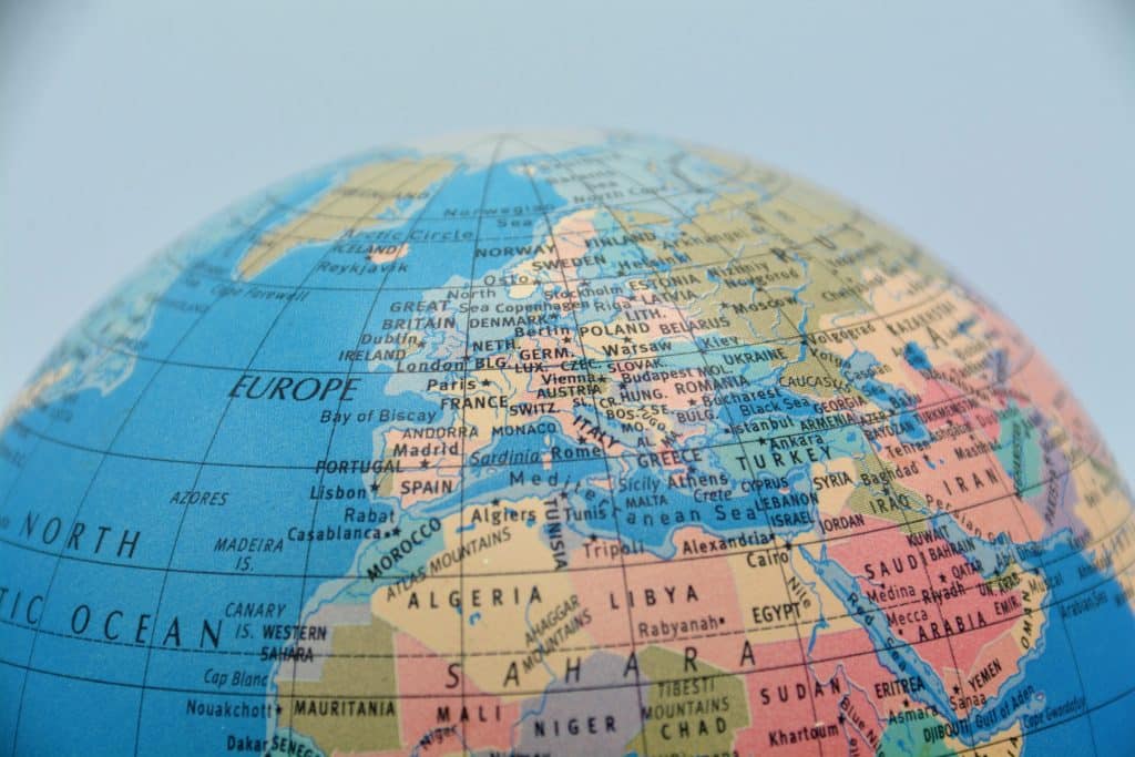 Halber Globus - Symbolbild für Auslandsaufenthalt im Studium.
